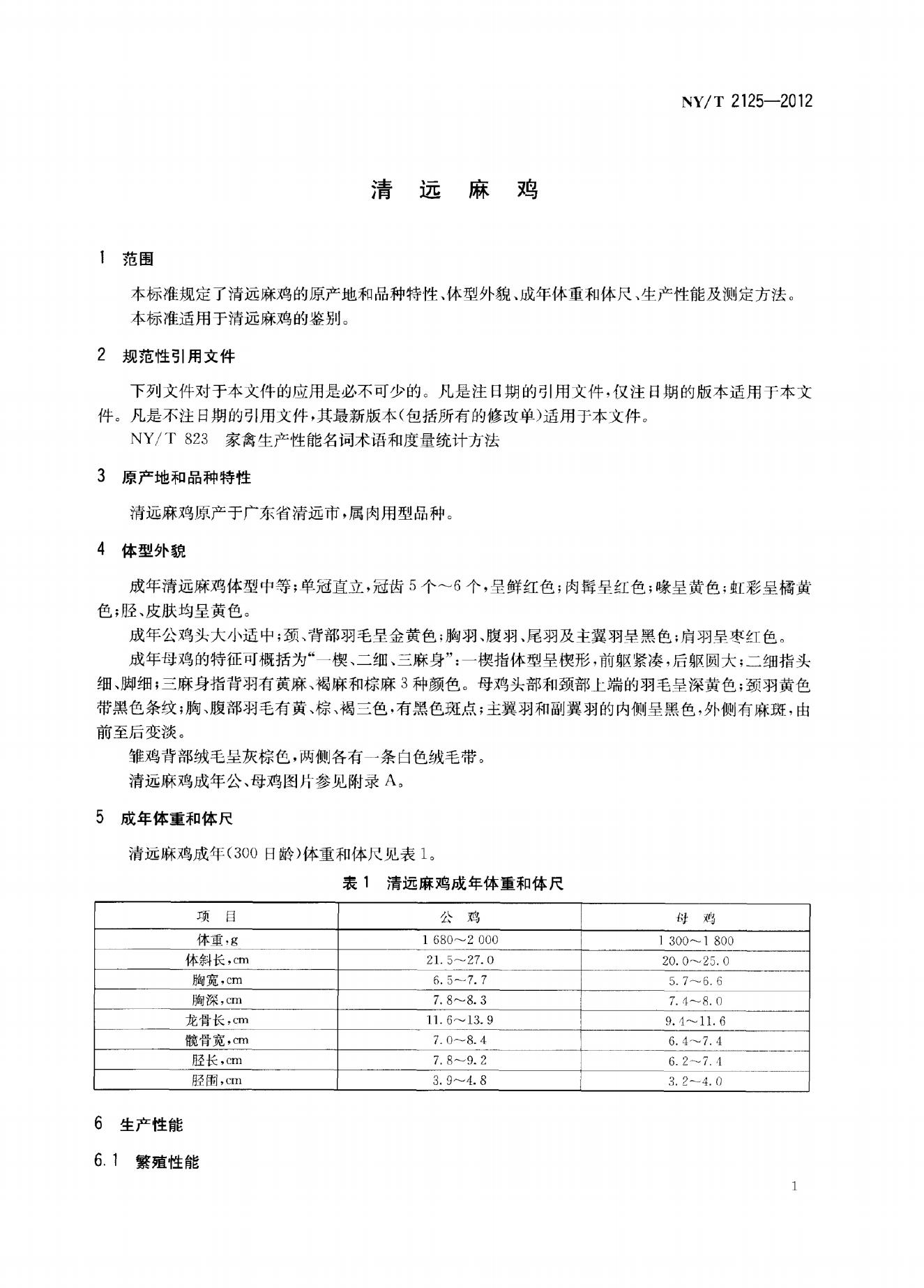 NY/T 2125-2012 标准预览
