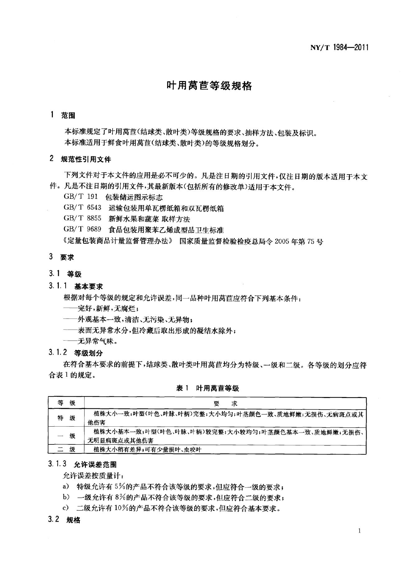 NY/T 1984-2011 标准预览