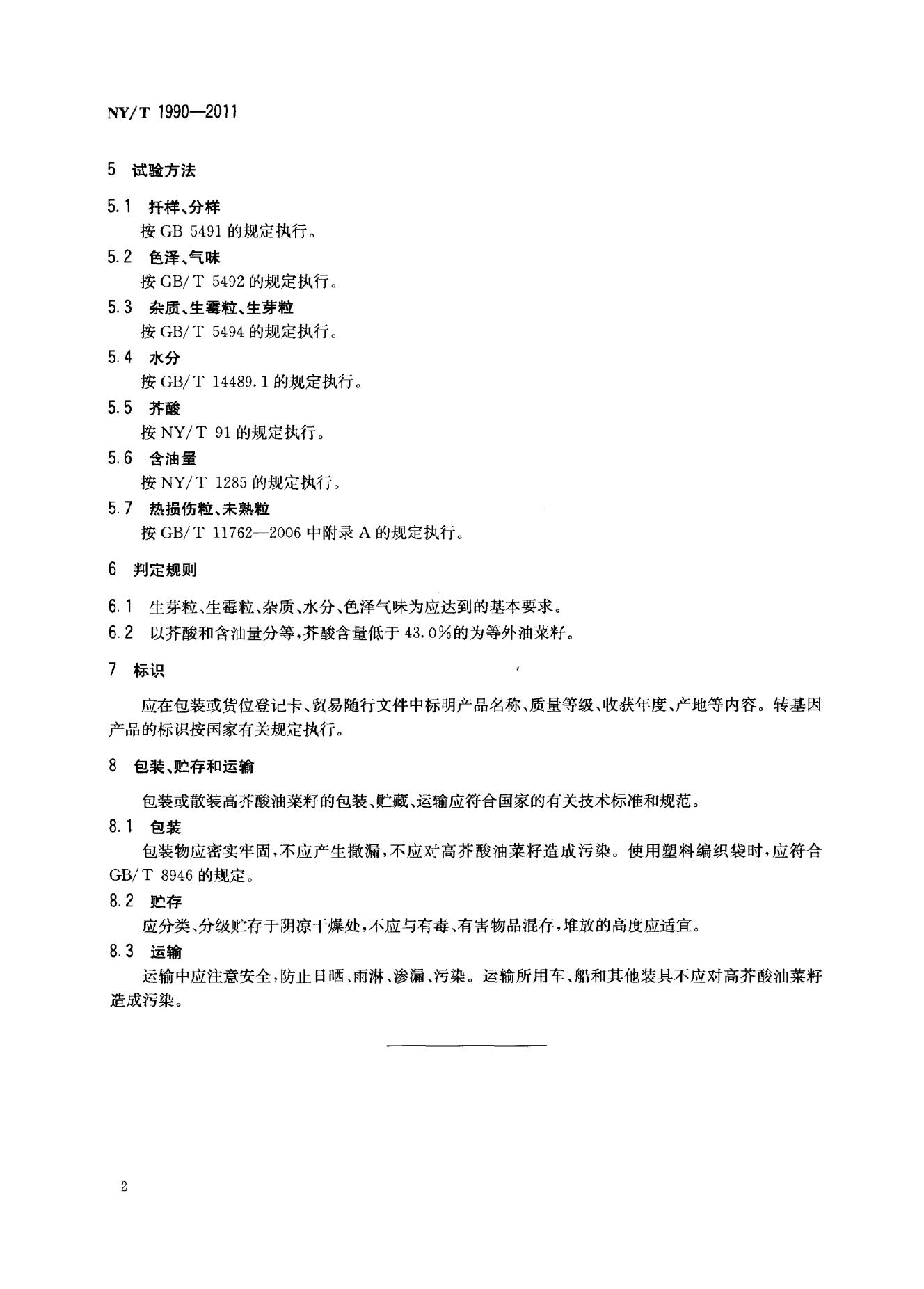 NY/T 1990-2011 标准预览