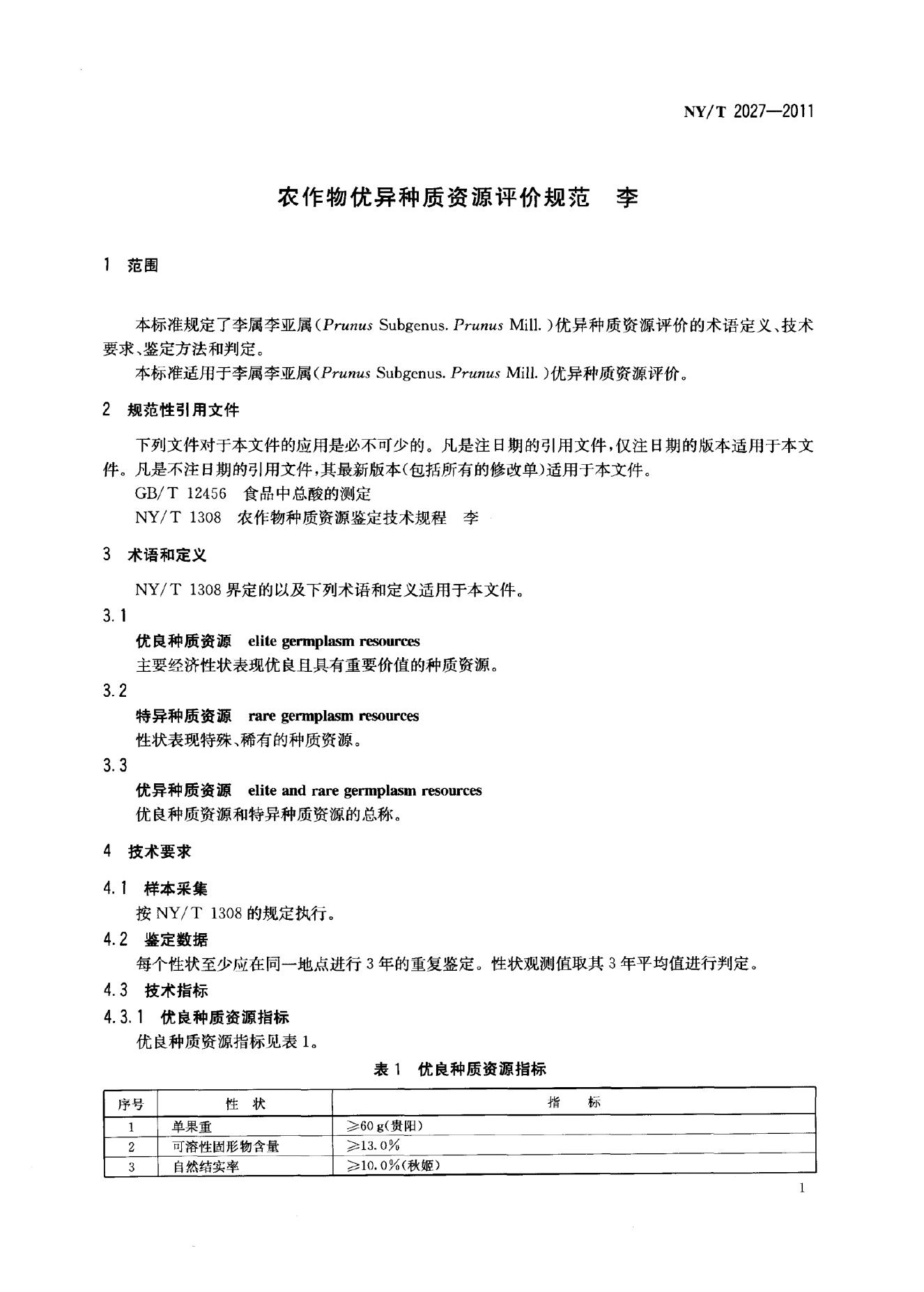 NY/T 2027-2011 标准预览