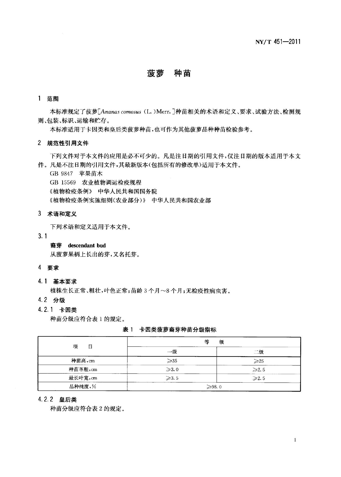 NY/T 451-2011 标准预览