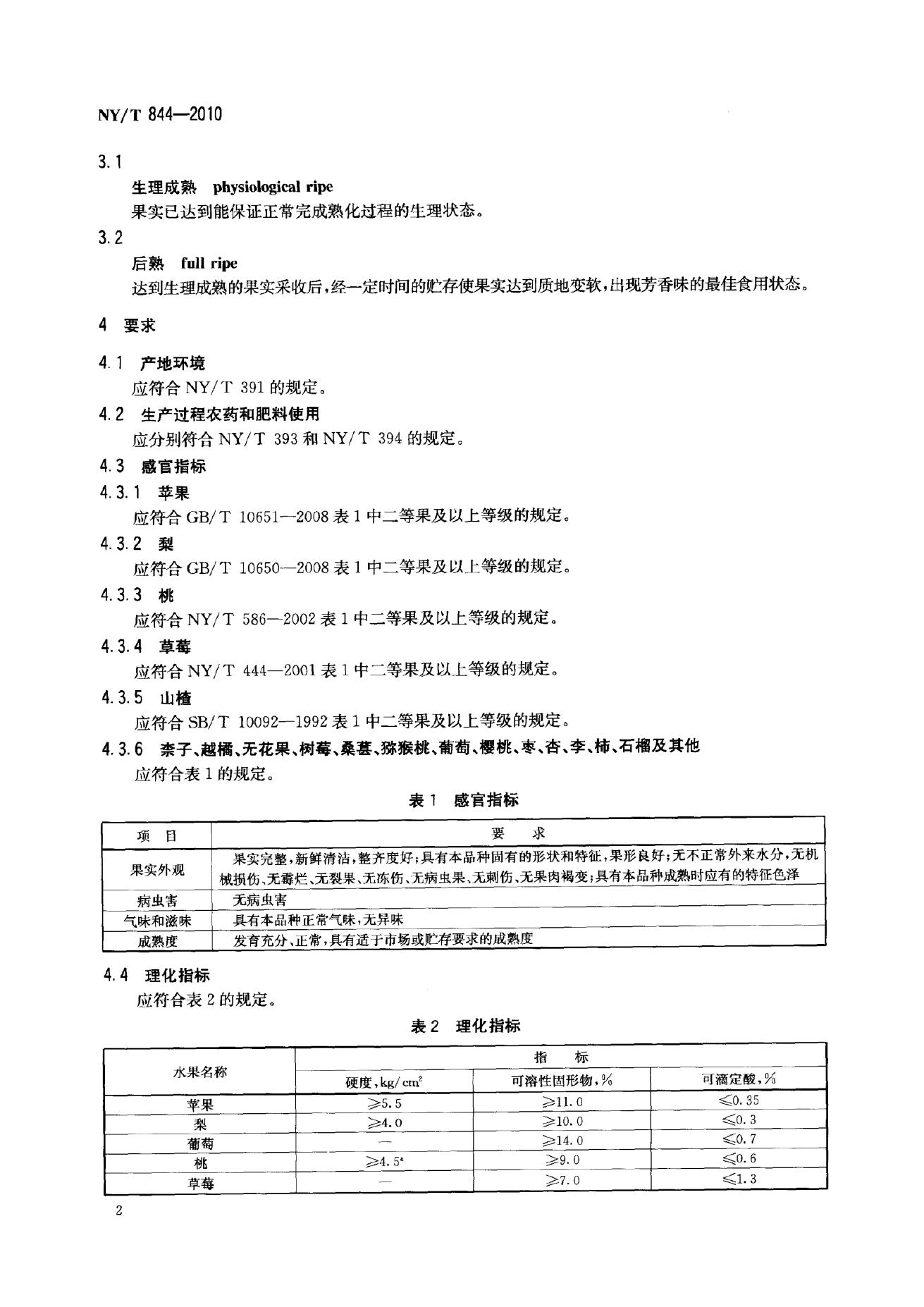 NY/T 844-2010 标准预览