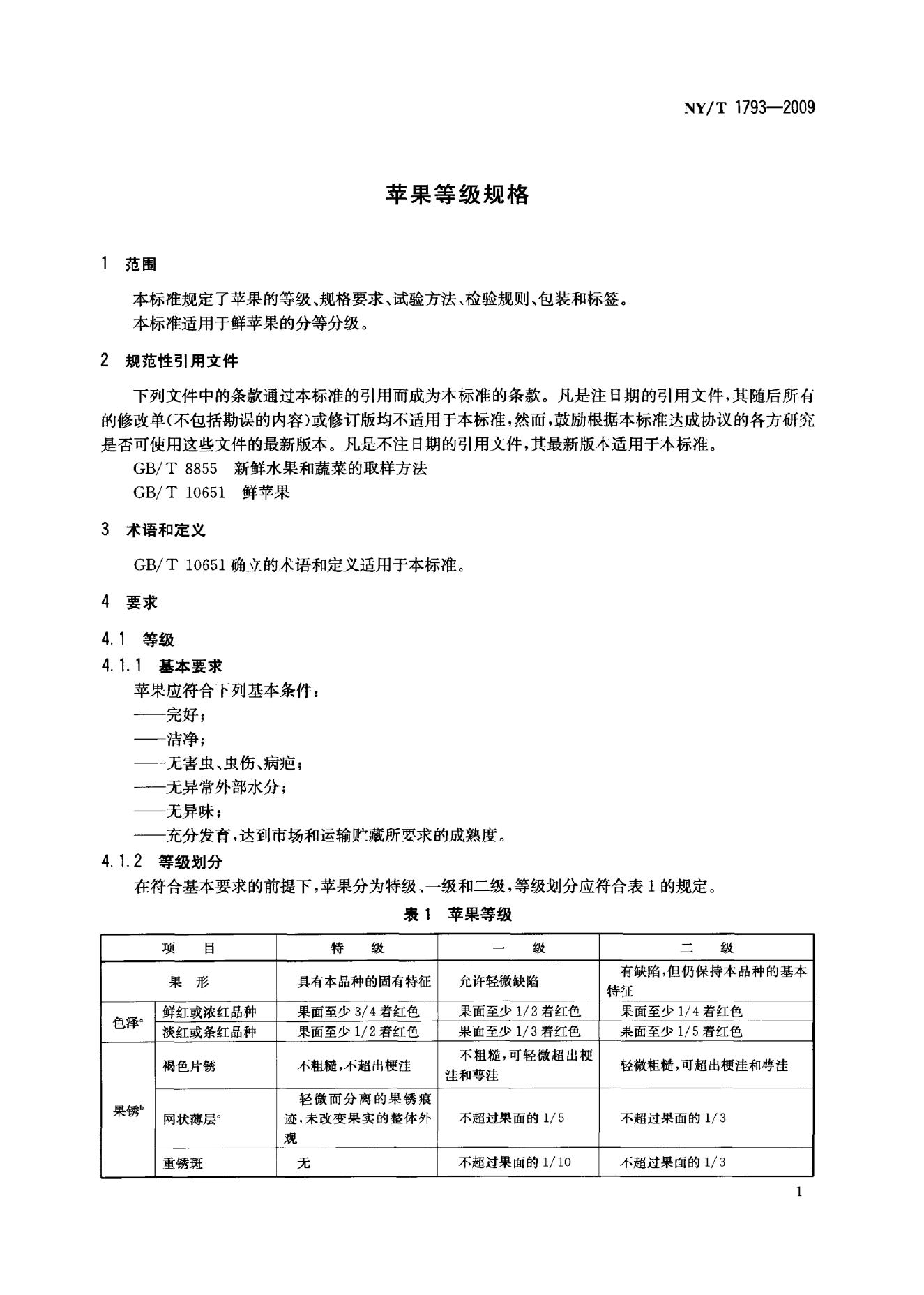NY/T 1793-2009 标准预览