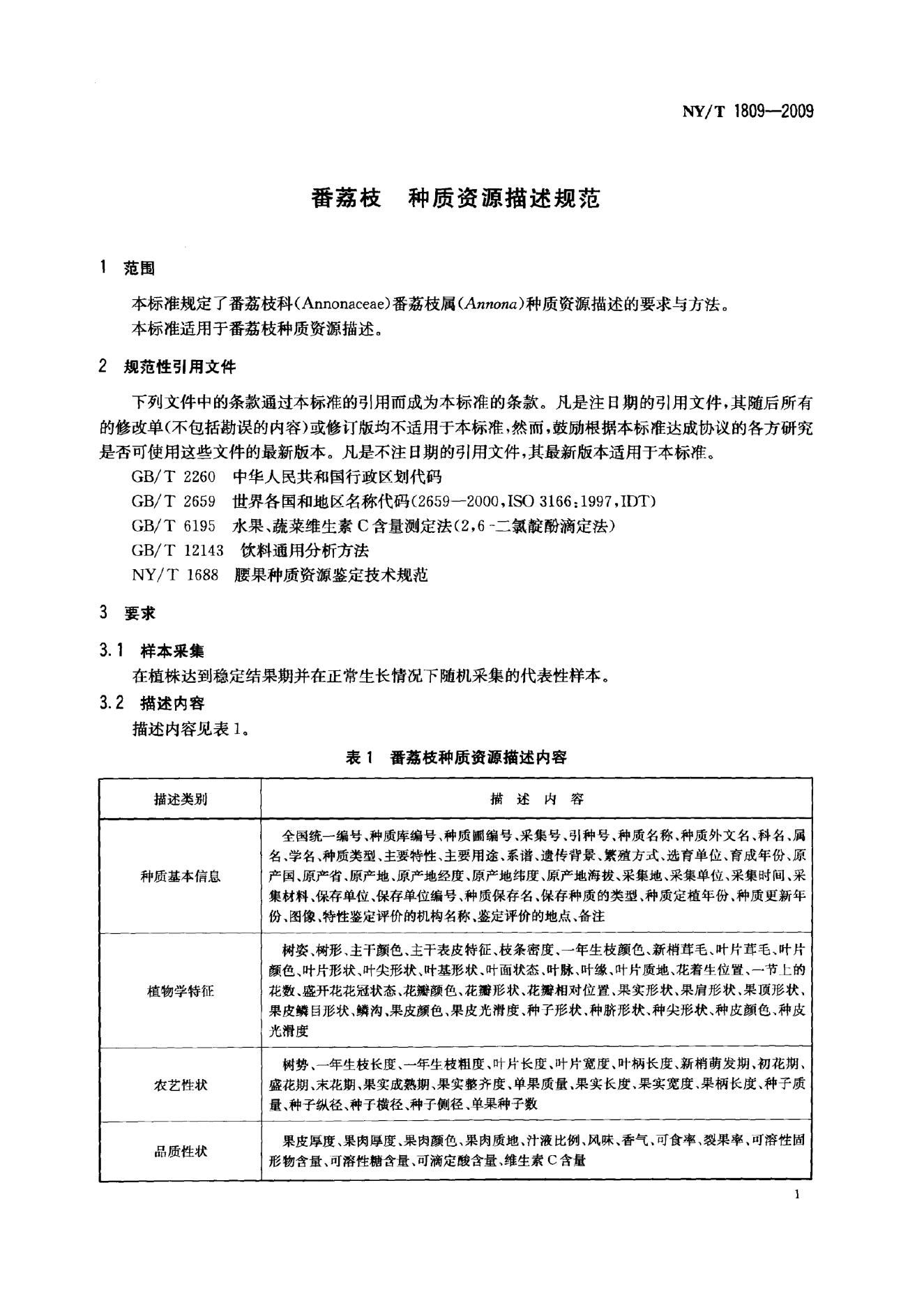 NY/T 1809-2009 标准预览
