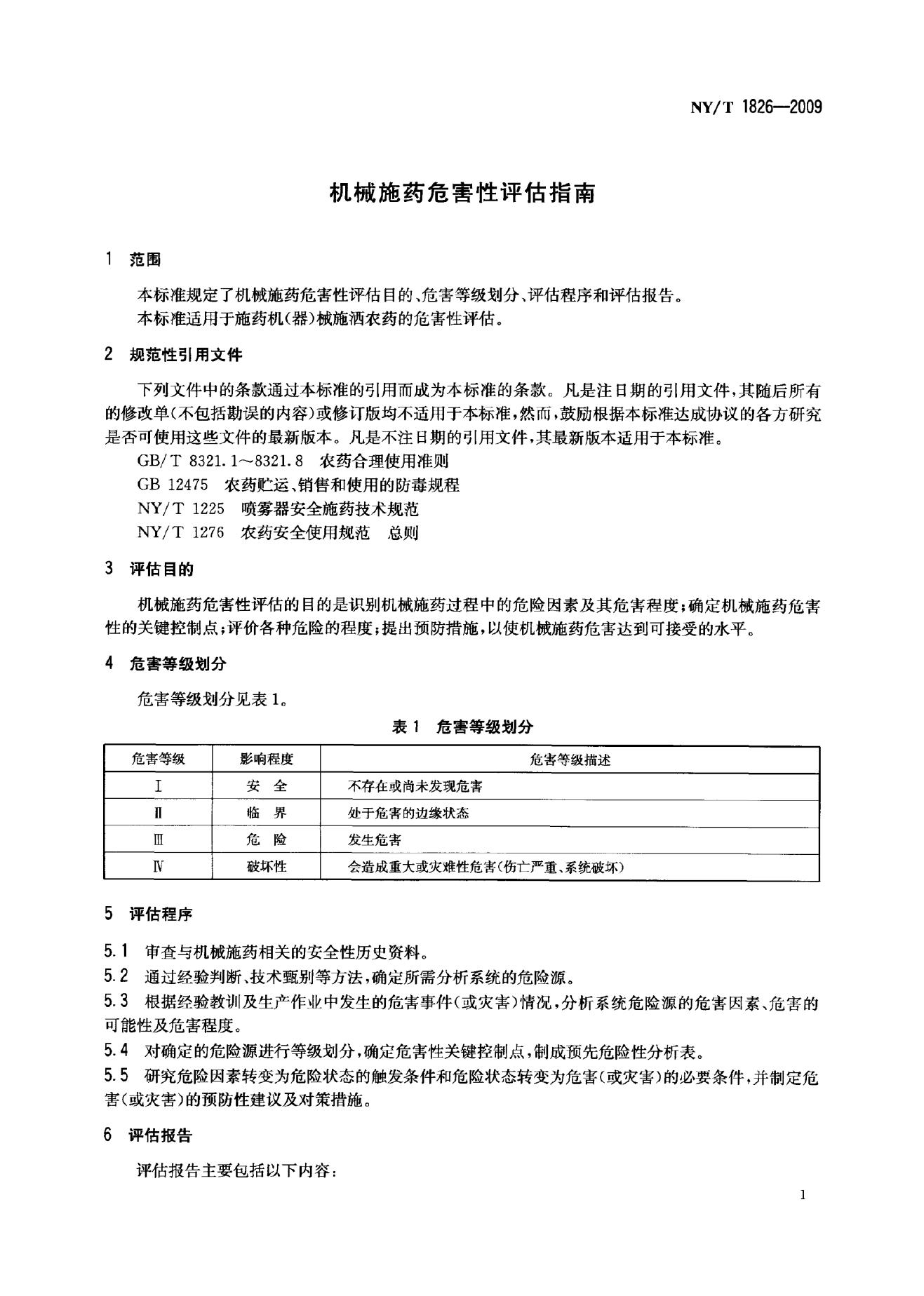 NY/T 1826-2009 标准预览