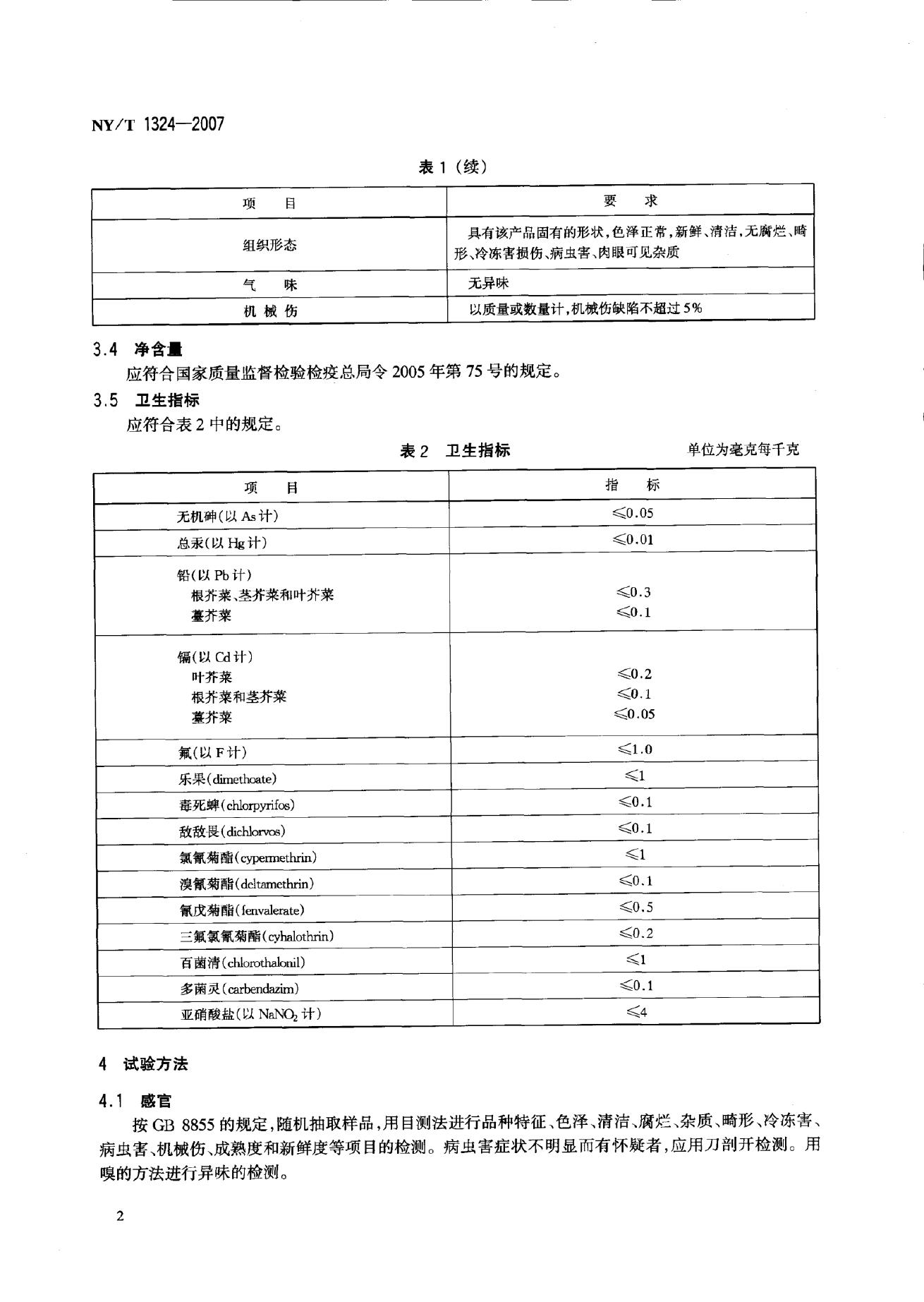 NY/T 1324-2007 标准预览