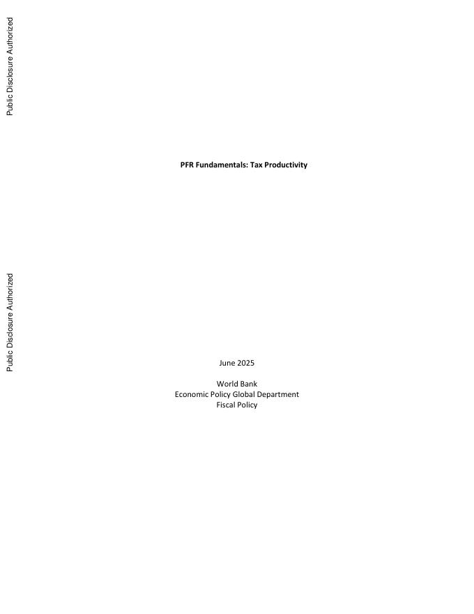世界银行：2025年PFR基础知识：税收生产率报告（英文版）