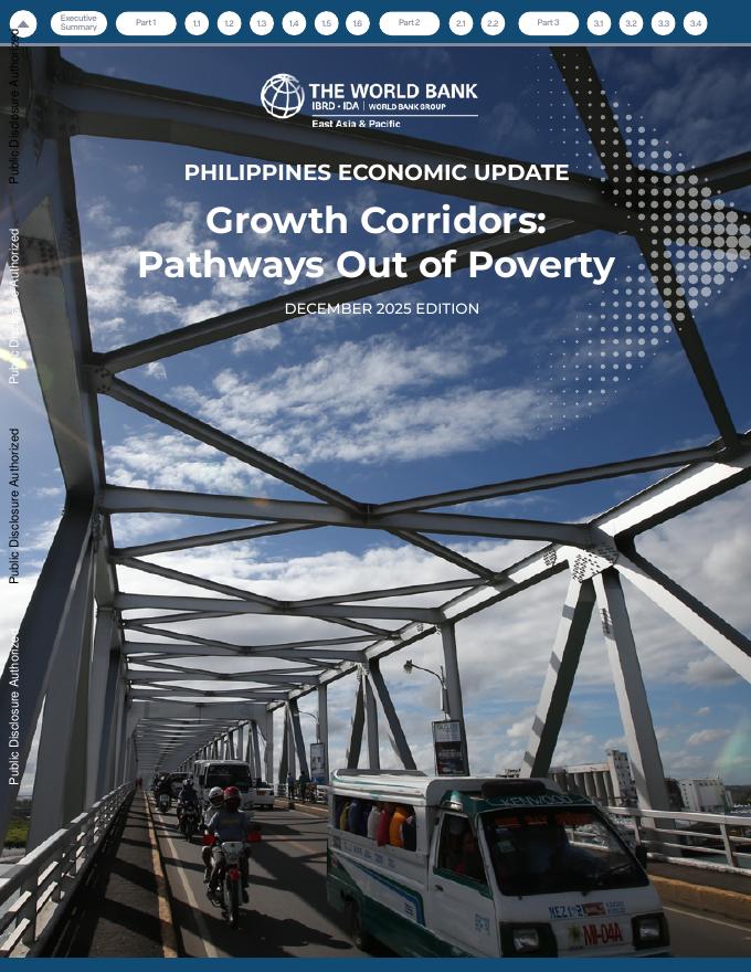 世界银行：2025年12月菲律宾经济更新报告：增长走廊-摆脱贫困之路（英文版）