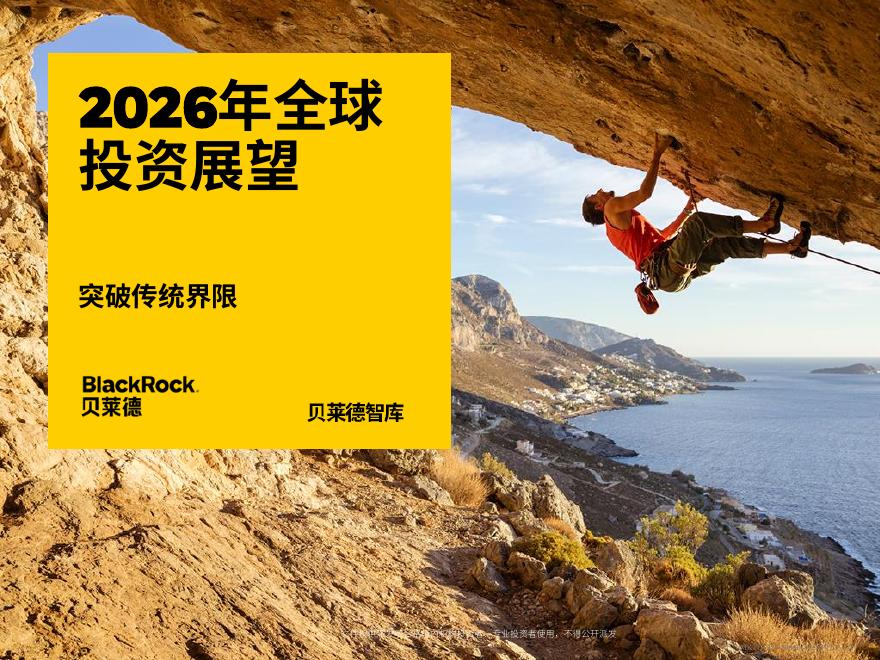 贝莱德：2026年全球投资展望报告