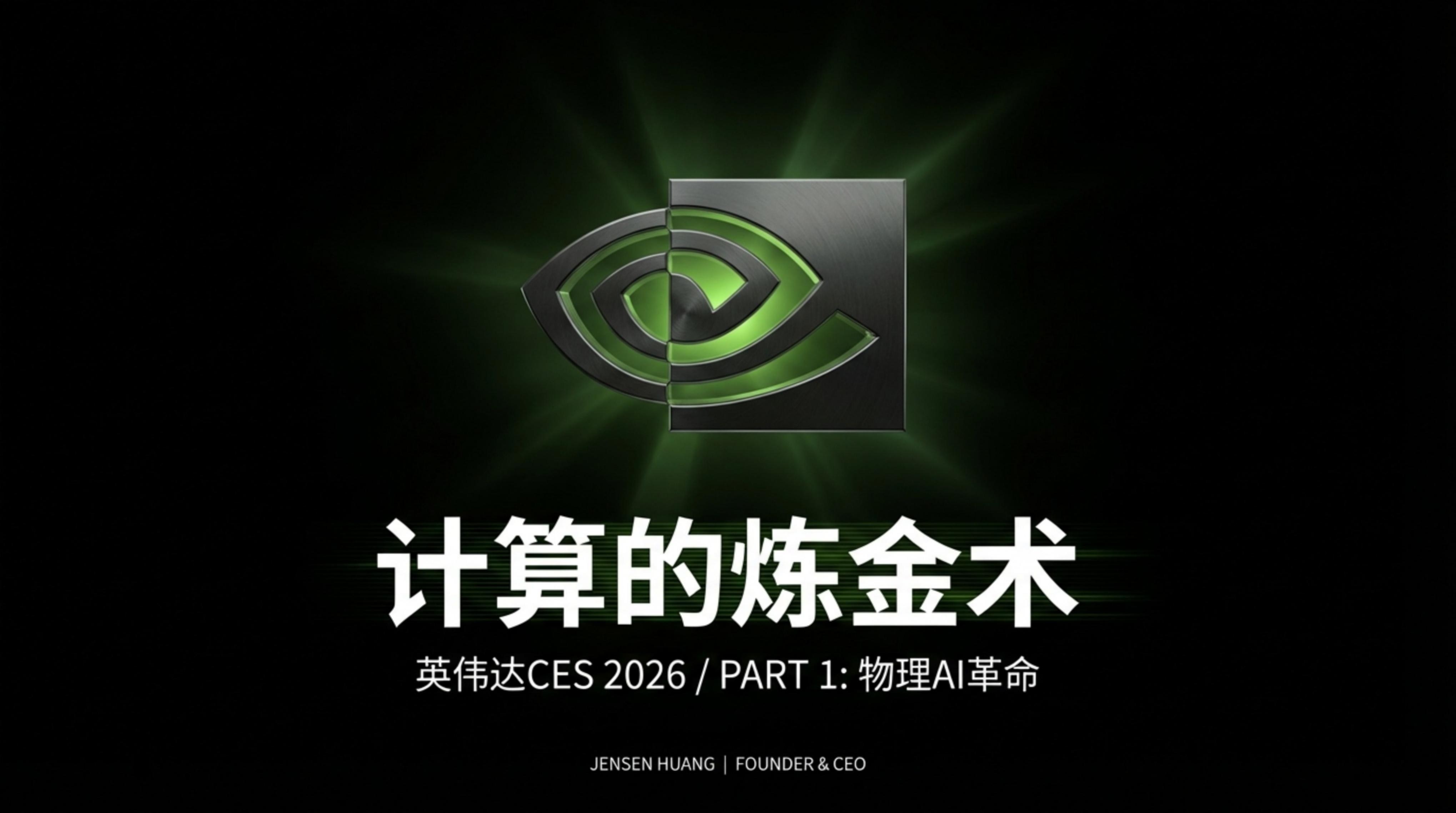 CES 2026年黄仁勋演讲PPT：计算的炼金术