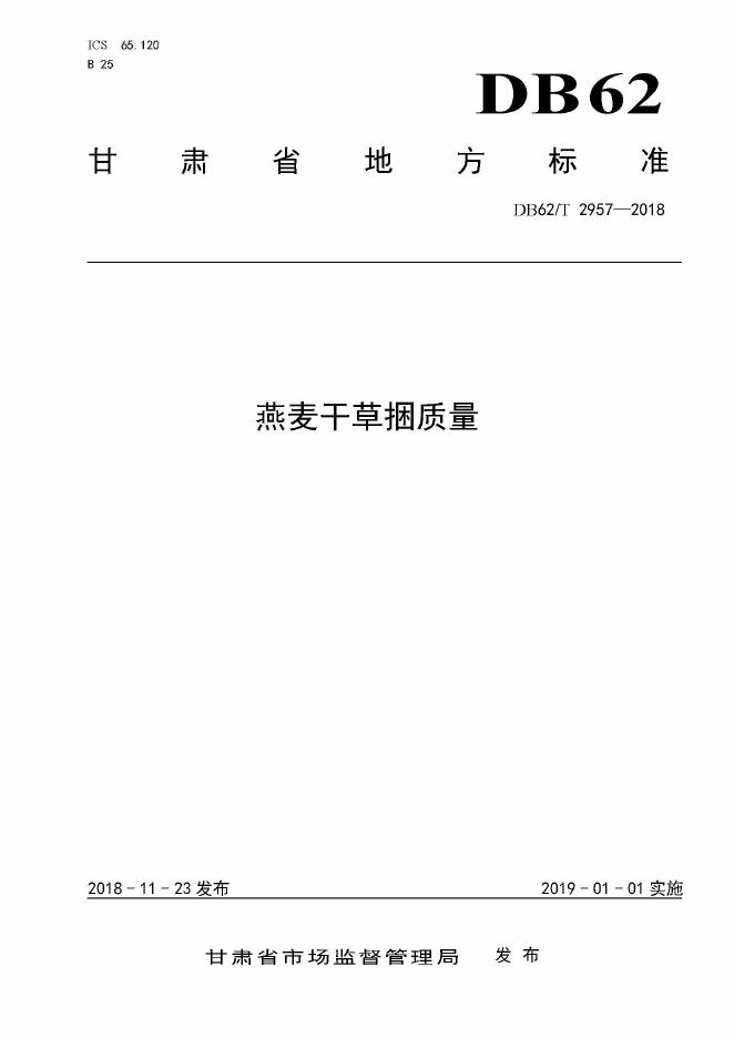 DB62/T 2957-2018 标准预览