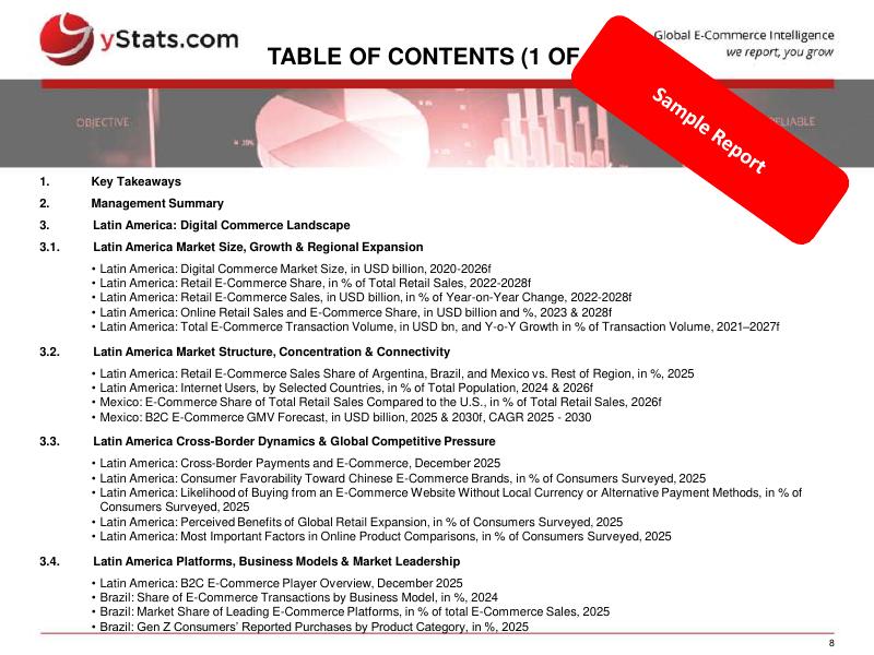 yStats：2026年全球汇编第5卷 人工智能时代的拉丁美洲数字商务与支付报告（英文版）_第8页