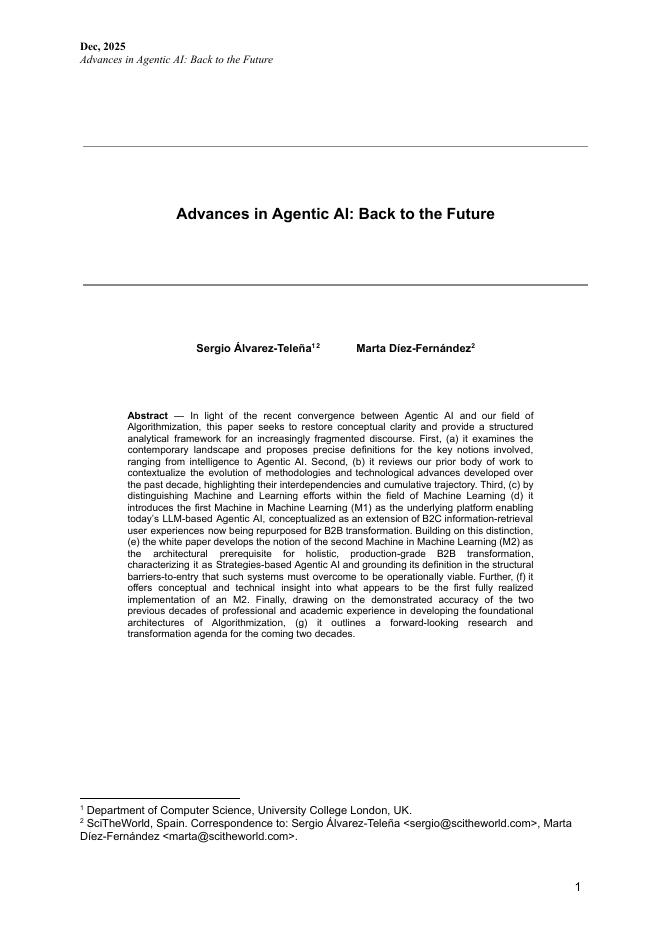 智能体人工智能的进展：回到未来（英文版）