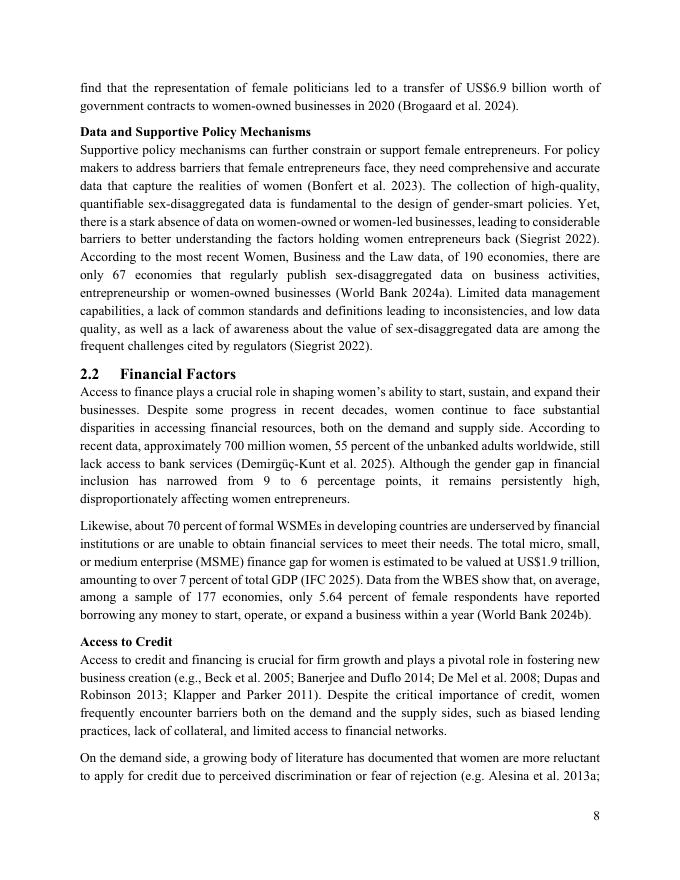 世界银行：消除创业性别差距：克服女性企业家在法律和实践中的挑战（英文版）_第10页