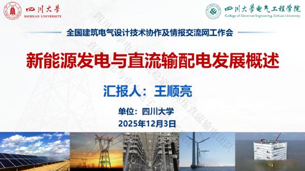 四川大学（王顺亮）：2025年新能源发电与直流输配电发展概述报告