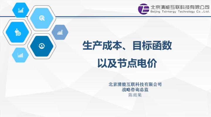 清能互联：2025年生产成本、目标函数以及节点电价报告