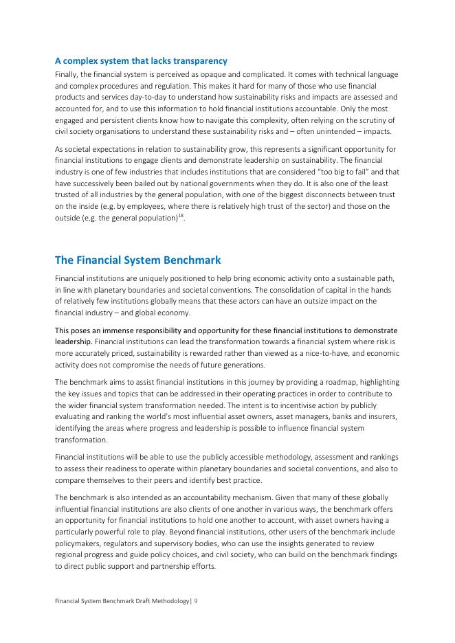 世界基准联盟（WBA）：2022年金融系统基准方法论草案（英文版）_第9页