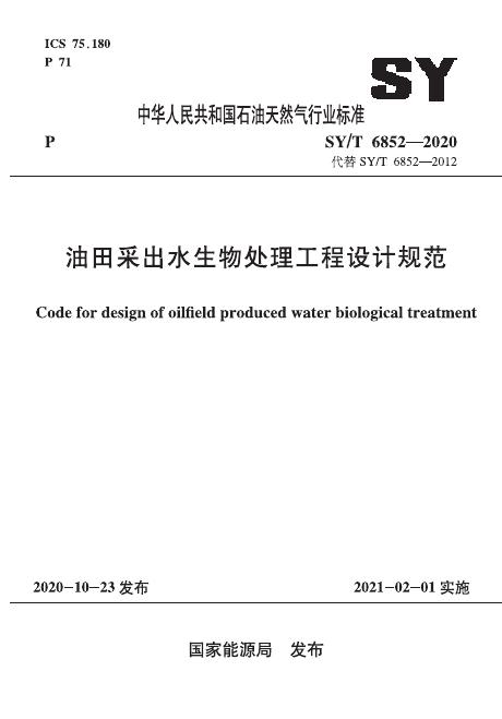 SY/T 6852-2020 标准预览