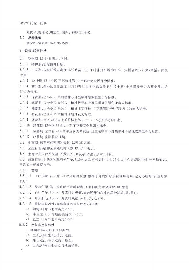 NY/T 2912-2016 标准预览