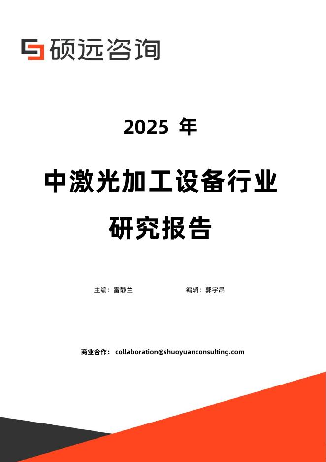 硕远咨询：2025年中激光加工设备行业研究报告