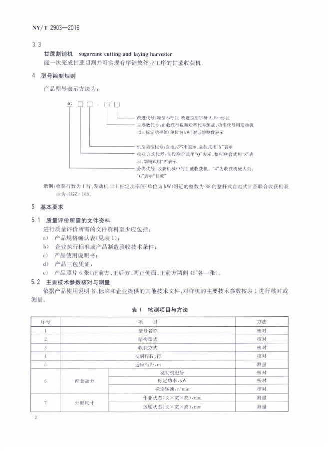 NY/T 2904-2016 标准预览