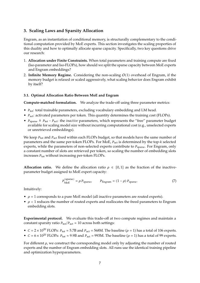 通过可伸缩查找的条件记忆 大型语言模型的新稀疏轴（英文版）_第7页