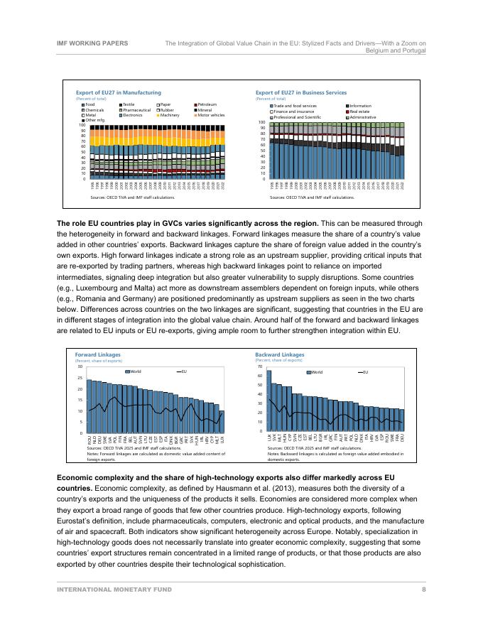 国际货币基金组织：欧盟全球价值链一体化：典型事实和驱动因素（英文版）_第8页