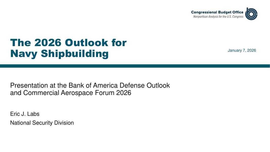 国会预算办公室：2026年海军造船展望报告（英文版）