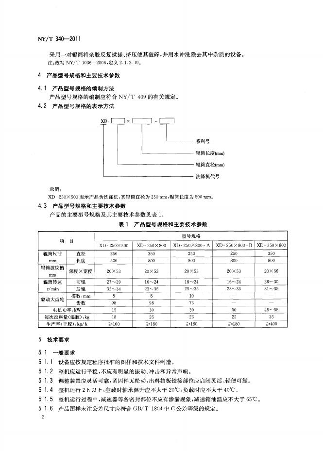 NY/T 340-2011 标准预览