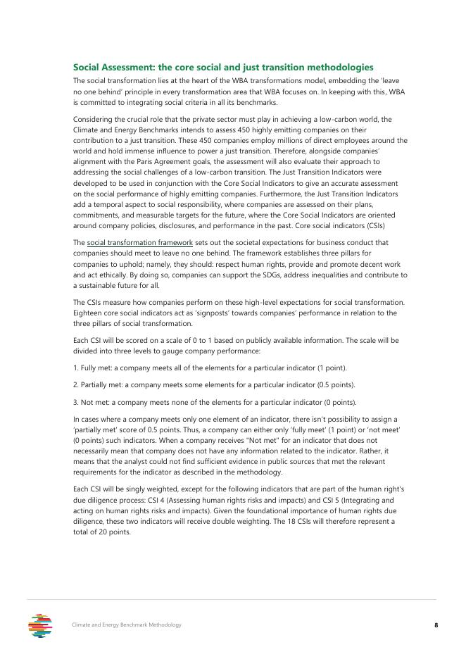 世界基准联盟（WBA）：2023年气候与能源基准的方法论报告（英文版）_第8页