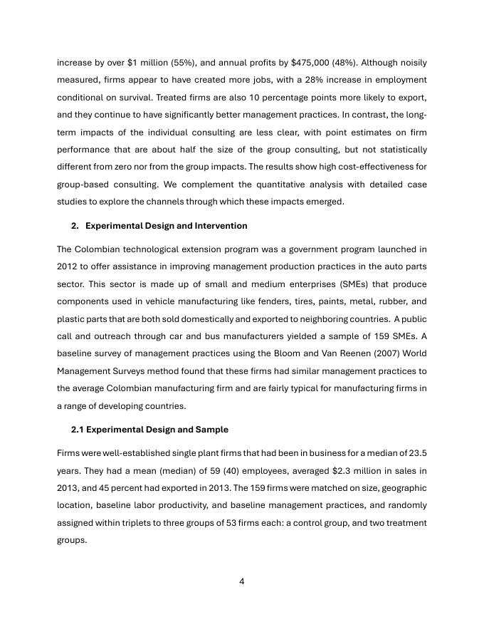 世界银行：十年后，集团咨询继续使企业受益：来自哥伦比亚汽车零部件公司的实验证据（英文版）_第6页