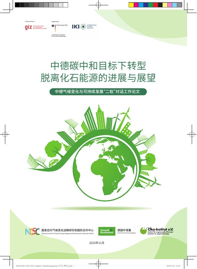 中德气候合作：2025年中德碳中和目标下转型：脱离化石能源的进展与展望报告