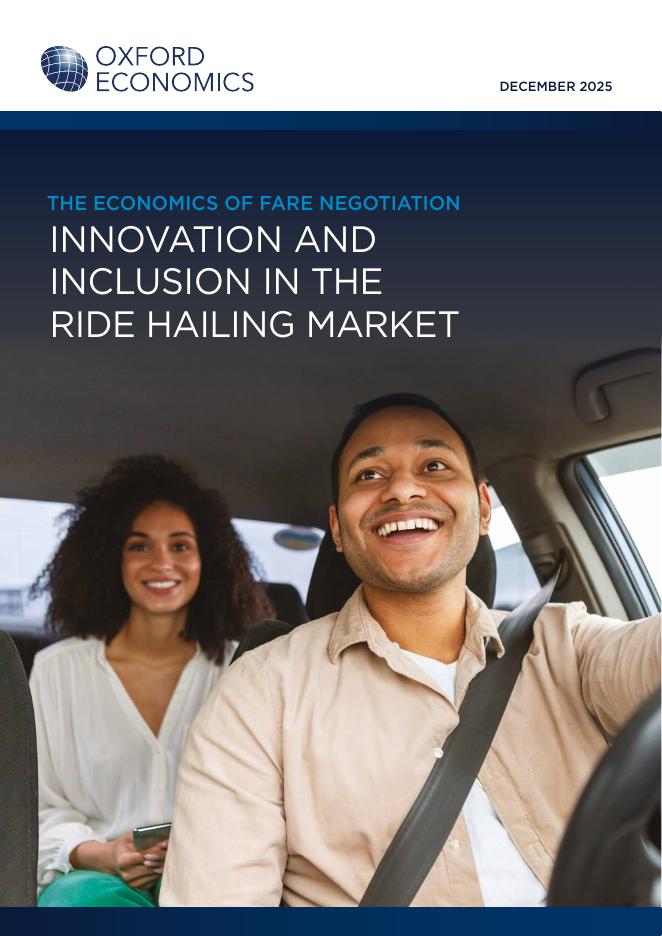 牛津经济研究院：2025年票价谈判的经济学-网约车市场的创新与融合报告（英文版）海报