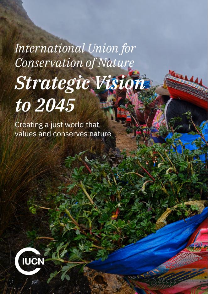 世界自然保护联盟IUCN：国际自然保护联盟至2045年的战略愿景报告（英文版）海报