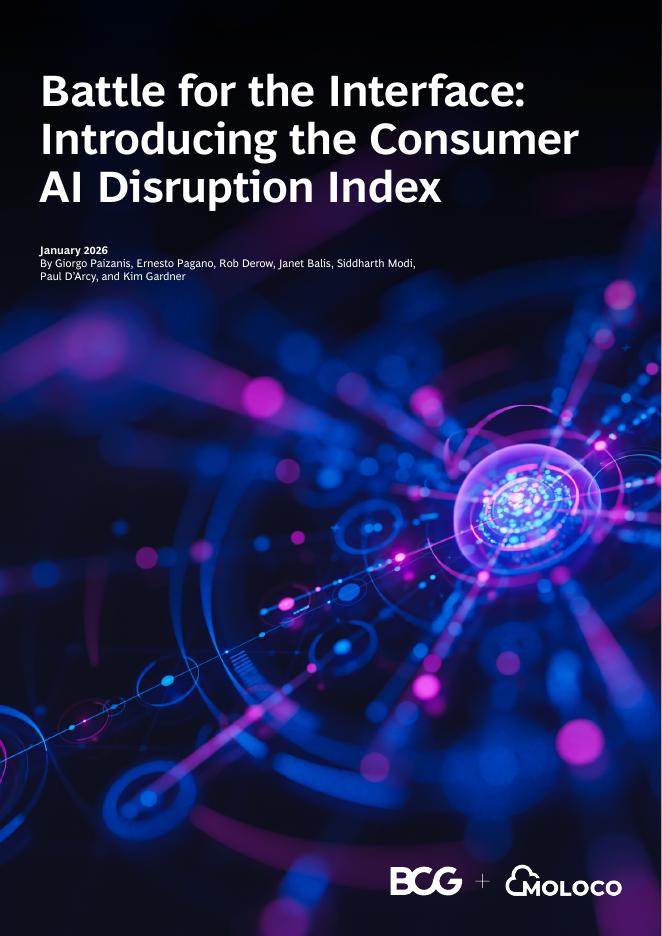 BCG波士顿咨询&Moloco：2026年交互界面争夺战：消费者人工智能颠覆指数报告（英文版）海报