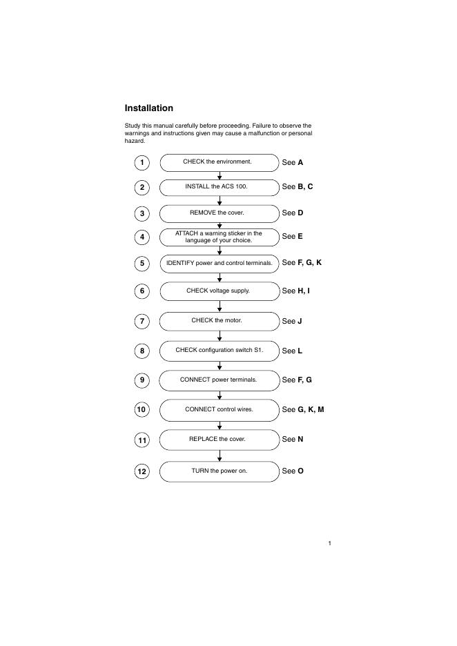 Drive Low Voltage Drives ACS 100 User’s Manual_第9页