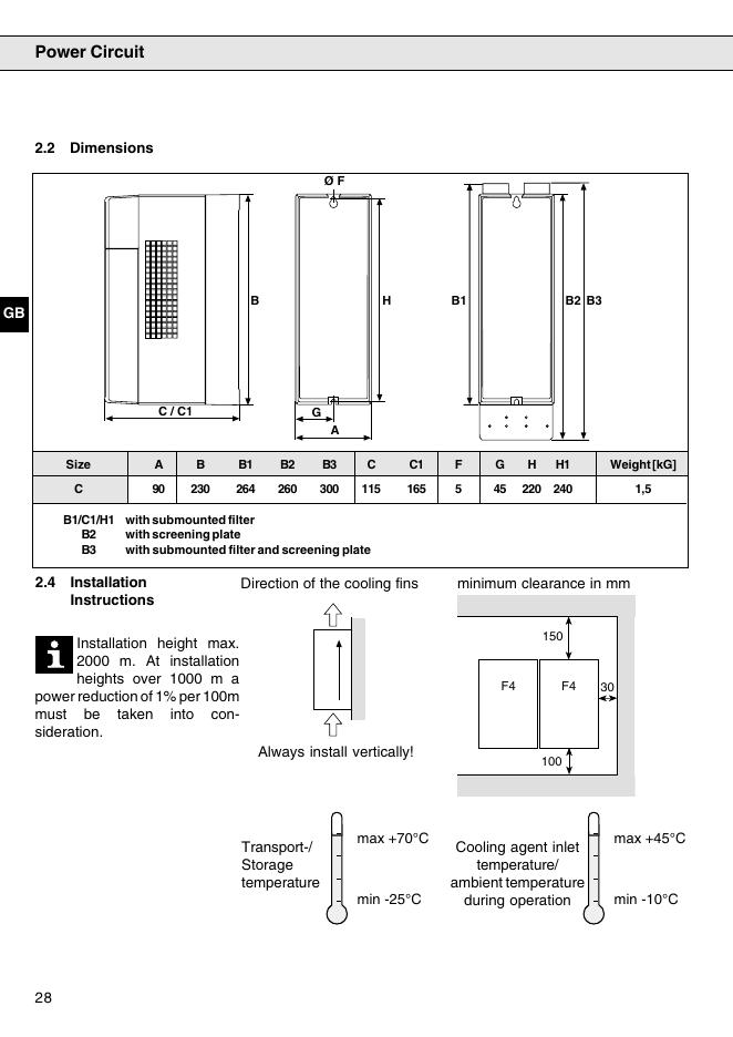 KEB 0,37...0,75 kW COMBIVERT INSTRUCTION MANUAL_第6页