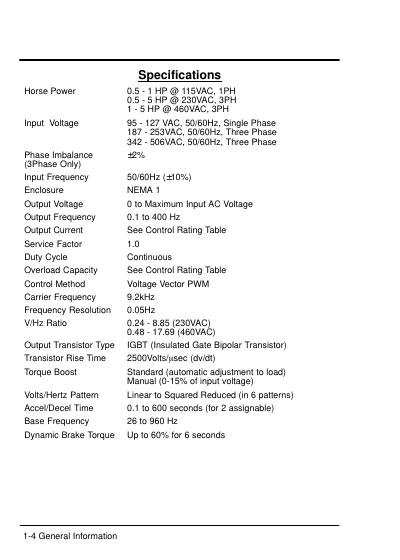 BALDOR Series 10 Inverter Control Installation and Operating Manual_第9页