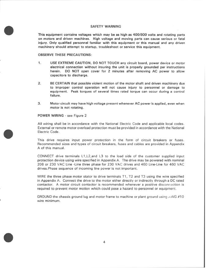 BALDOR SERIES 12 INVERTER OPERATING AND TECHNICAL MANUAL_第8页