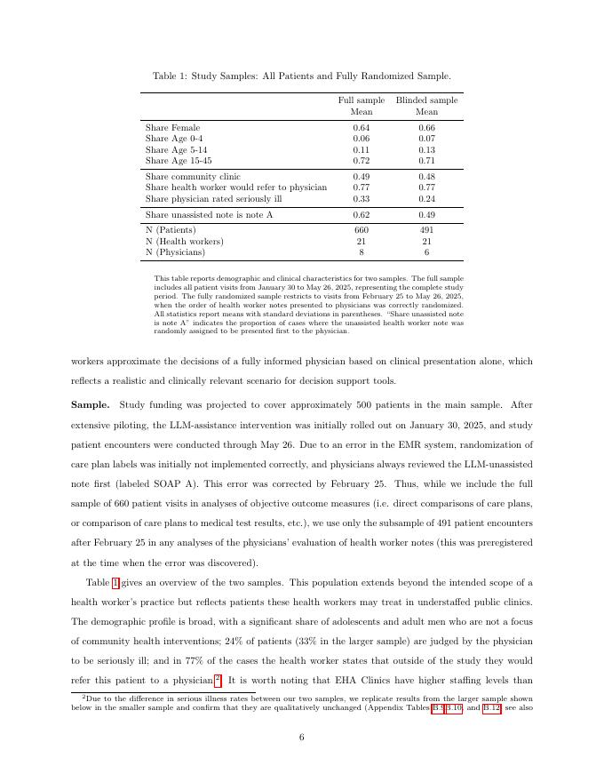 世界银行：LLM援助是否改善了医疗服务？使用现场医生和实验室测试进行评估（英文版）_第8页