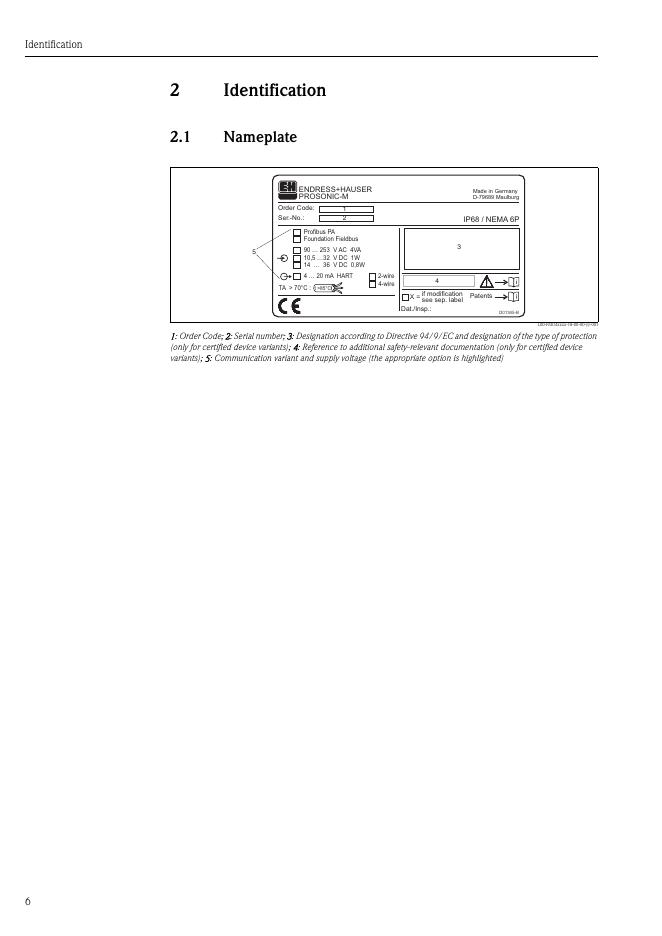 E H-Prosonic M FMU40/41/42/43/44 技术资料(德)_第6页