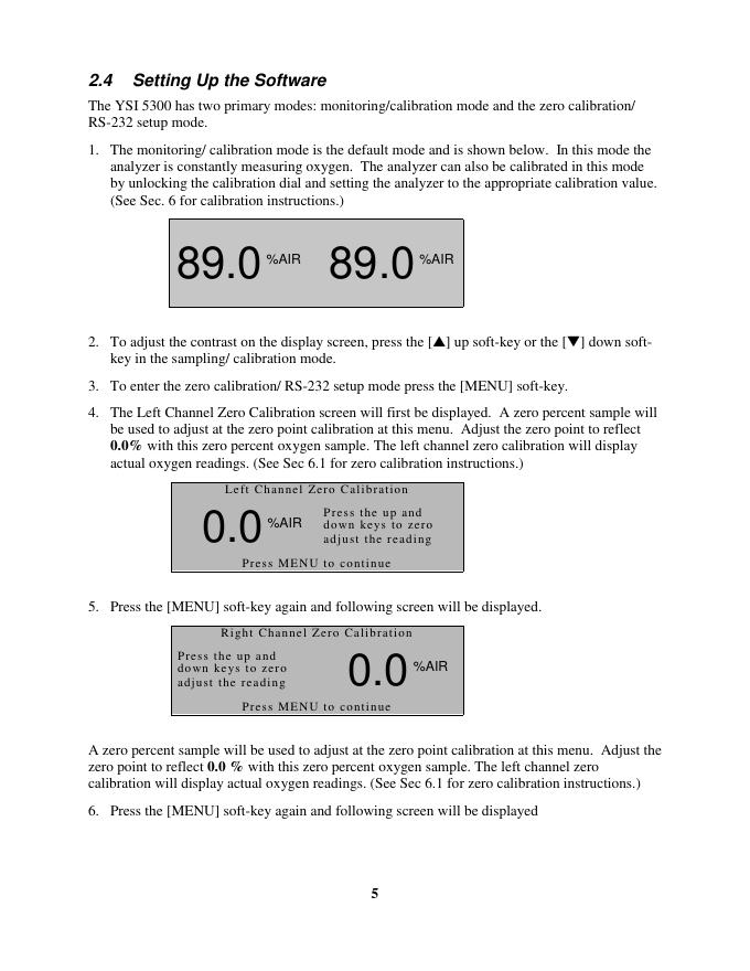 YSI 5300A Operations Manual_第9页