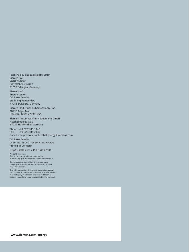 SIEMENS Pre-Designed Turbocompressors (Blowers)_第6页