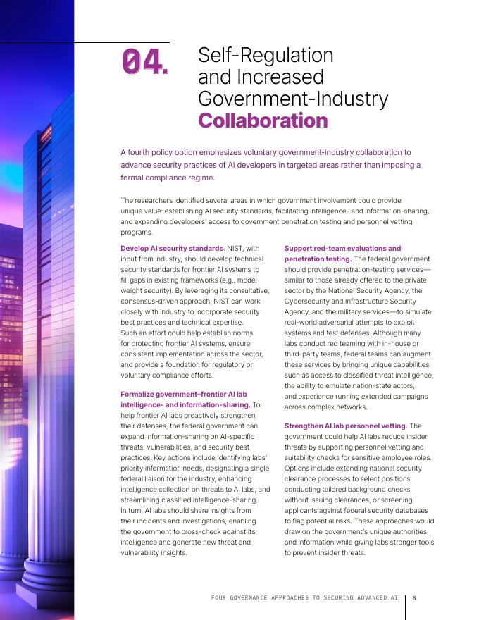 Rand兰德：2026年保护高级人工智能的四种治理方法报告（英文版）_第6页