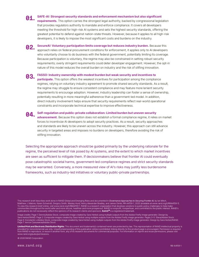 Rand兰德：2026年保护高级人工智能的四种治理方法报告（英文版）_第8页