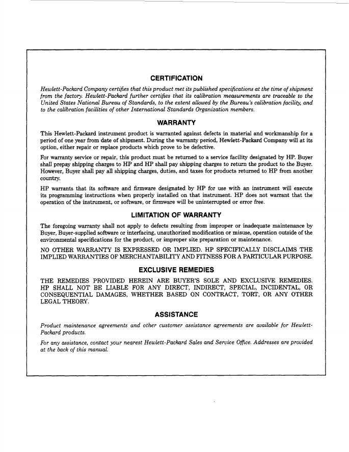HP 8903B AUDIO ANALYZER Operation and Calibration Manual_第7页