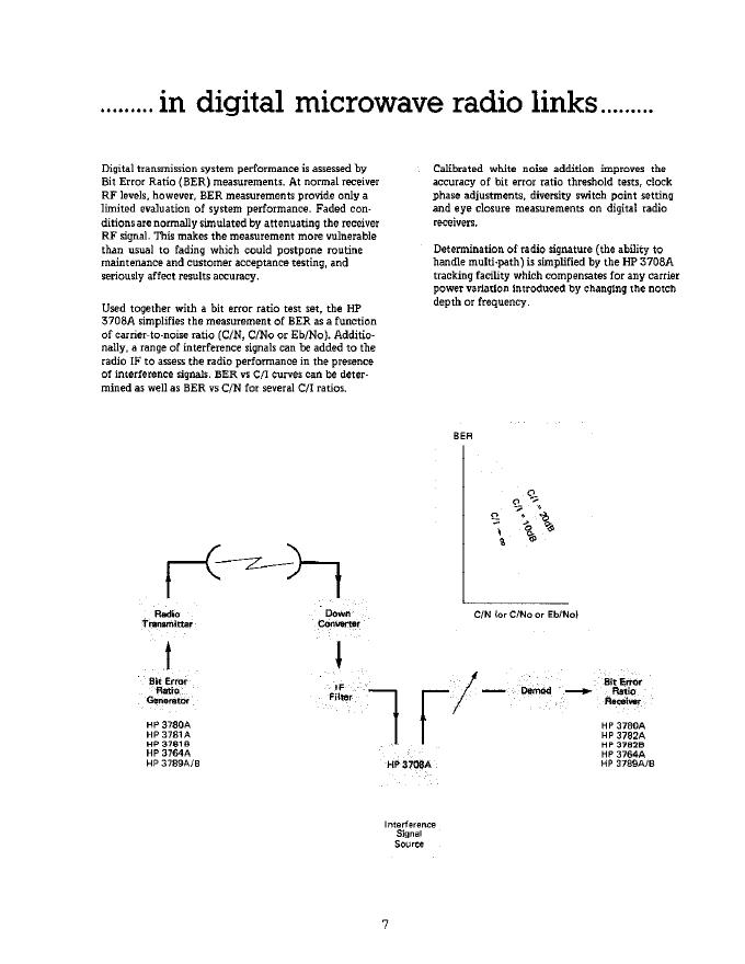 HEWLETT PACKARD 3708A Noise and Interference TECHNICAL DATA_第7页