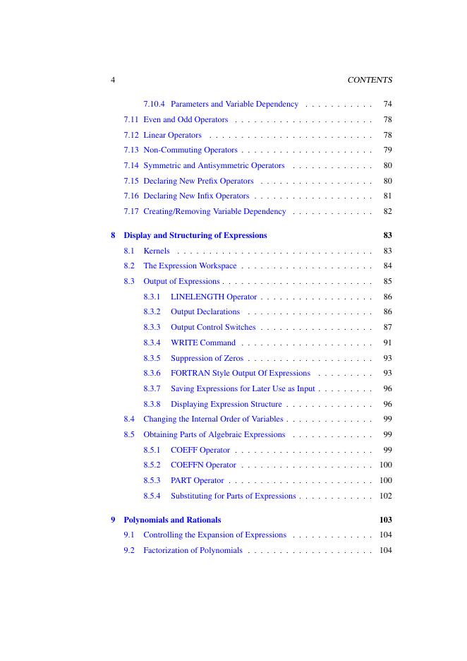 REDUCE User’s Manual Version 3.8_第6页