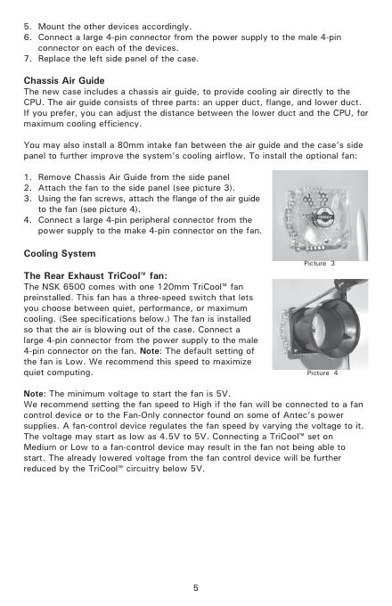 Antec NSK6500 USER MANUAL_第6页