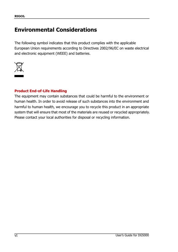 DG5000 Series Function/Arbitrary Waveform Generator User’s Guide_第8页
